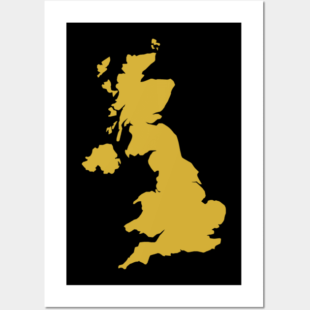 United Kingdom Map Wall Art by Wordandart